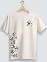 Camisa Juvenil e Infantil Baralho Menino Menina Varias Cores Premium Top 100% Algodão Streetwear Lan