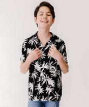Camisa Juvenil Estampa Folhas MR Tam 10 a 16-15895 Camisa Juvenil Estampa Folhas MR Tam 10 a 16-15895