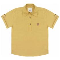 Camisa Juvenil Look Jeans Bata Mostarda Camisa Juvenil Look Jeans Bata Mostarda