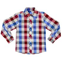 Camisa Juvenil Look Jeans Manga Longa Xadrez Camisa Juvenil Look Jeans Manga Longa Xadrez