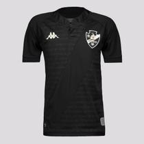 Camisa Kappa Vasco III 2024 Infantil Preta