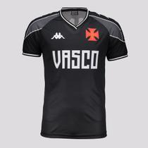 Camisa Kappa Vasco Supporter 2023 Preta
