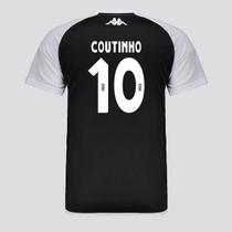 Camisa Kappa Vasco Supporter Graphik Duo Preta 10 Coutinho