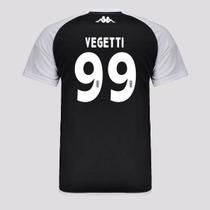 Camisa Kappa Vasco Supporter Graphik Duo Preta 99 Vegetti