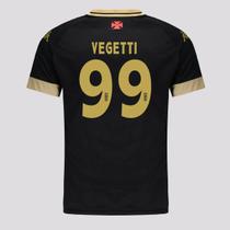Camisa Kappa Vasco Supporter UP Preta e Dourada 99 Vegetti Camisa Kappa Vasco Supporter UP Preta e Dourada 99 Vegetti