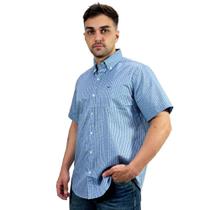 Camisa King Farm Manga Curta Xadrez Moda Country Autentica