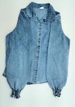 Camisa Kinteto Jeans Casual Fashion Feminino Adulto 3626