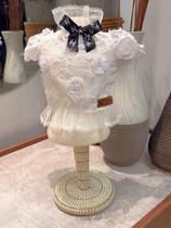 Camisa Laise Branca Inspiração para cachorro e gato Tamanho:G