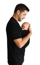 Camisa Lalabu Dad Shirt Pure Black GG para Bebês - Para Homens Camisa Lalabu Dad Shirt Pure Black GG para Bebês - Para Homens