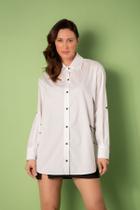 Camisa Lany Bordada - Off White Camisa Lany Bordada - Off White