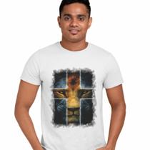 Camisa Leão da Tribo de Judá Cruz Gospel
