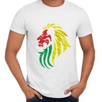 Camisa Leão Reggae Jamaica Cores Bandeira