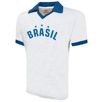 Camisa Liga Retrô Brasil Branco Estrelas 10