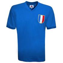 Camisa Liga Retrô França 1968 Azul G