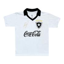 Camisa Liga Retrô Maurício Botafogo 1989 Cola Branca Infantil Camisa Liga Retrô Maurício Botafogo 1989 Cola Branca Infantil