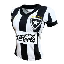 Camisa Liga Retrô Mauricio Botafogo 1989 Cola Feminina Camisa Liga Retrô Mauricio Botafogo 1989 Cola Feminina
