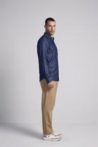 Camisa Linen Blend Comfort - Azul Médio