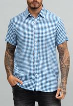 Camisa Linho Mini Xadrez M/C