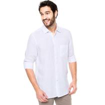 Camisa Linho Ml Richards Bolso WD - 20575-R-10 Camisa Linho Ml Richards Bolso WD - 20575-R-10