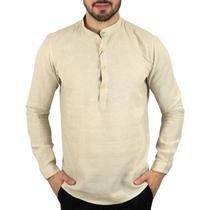 Camisa Linho VersatiOld Areia Henley