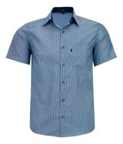 Camisa Listrada Manga Curta Lbl Com Bolso Não Amassa 3022 Camisa Listrada Manga Curta Lbl Com Bolso Não Amassa 3022