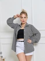 Camisa Listrada Manga Longa Casual y Social