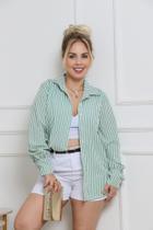 Camisa Listrada Manga Longa Casual y Social Camisa Listrada Manga Longa Casual y Social