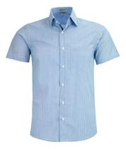 Camisa Listrada Masculina Manga Curta Amil Com Bolso 1840