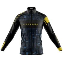 Camisa Livestrong Manga Longa Bike Ciclismo Dry Fit Esportes Mtb