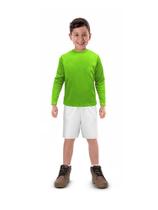 Camisa Longa Infantil Moda Praia Uv 50 Térmica Verão Verde Neon Camisa Longa Infantil Moda Praia Uv 50 Térmica Verão Verde Neon