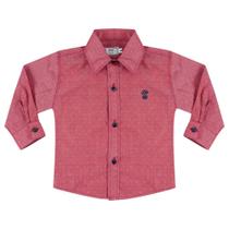 Camisa Look Jeans Clássica - VERMELHO - P Camisa Look Jeans Clássica - VERMELHO - P