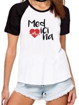 Camisa love medicina curso faculdade medica universitária