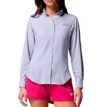 Camisa M/L Columbia Feminina Tamiami II Lilás GG - Columbia