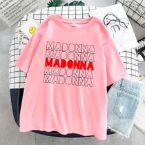 Camisa Madonna Turnê Cantora Camiseta Unissex Algodão Camisa Madonna Turnê Cantora Camiseta Unissex Algodão