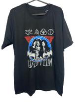 Camisa Malha Blusa Camiseta Rock Led Zeppelin Preta Malha - Pai do Preço