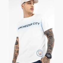 Camisa Manchester City Careca Meia Malha Branco