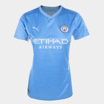 Camisa Manchester City Home 21/22 s/n Torcedor Puma Feminina Camisa Manchester City Home 21/22 s/n Torcedor Puma Feminina