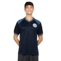 Camisa Manchester City Masculina Recortes Marinho Casual Camisa Manchester City Masculina Recortes Marinho Casual