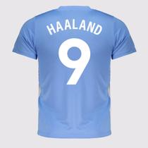 Camisa Manchester City Shield Juvenil Azul 9 Haaland