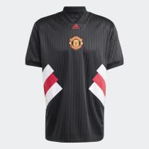 Camisa manchester united adidas icon 2023 preta