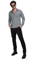 Camisa Manga Comprida Listrada Masculina Camisa Manga Comprida Listrada Masculina