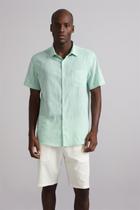 Camisa Manga Curta com Bolso Comfort - Verde