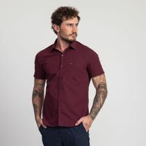 Camisa Manga Curta Docthos Relaxed Fit Tricoline Liso