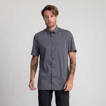 Camisa Manga Curta Docthos Relaxed Fit Xadrez Com Elastano