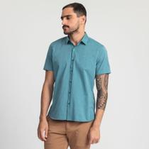 Camisa Manga Curta Docthos Slim Fil A Fil Liso