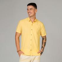 Camisa Manga Curta Docthos Slim Flame Com Tingimento