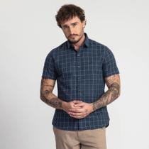 Camisa Manga Curta Docthos Slim Xadrez Exclusivo