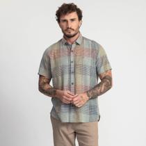 Camisa Manga Curta Docthos Slim Xadrez Mescla Exclusivo