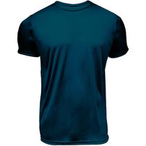 Camisa manga curta gola redonda Dryfit UV Plus Size - Azul marinho - 5G