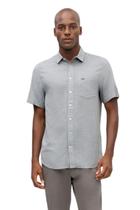 Camisa Manga Curta Hangar 33 Comfort Com Bolso Cinza